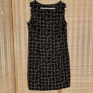 U2 Wear Me Out Womens 14 Wild Floral Dress Sleeveless Pencil Cottagecore
